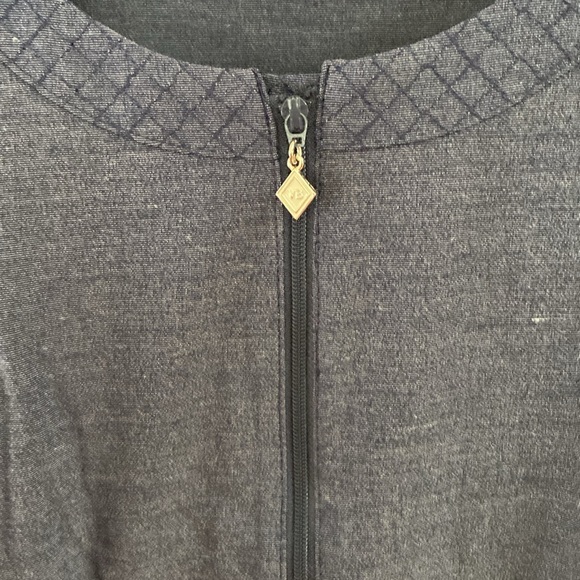 Vera Bradley lab jacket nurse top sz XL blue gray - Picture 2 of 10